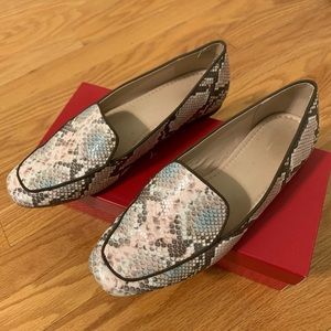 Kelly & Katie Faux Snakeskin Loafers